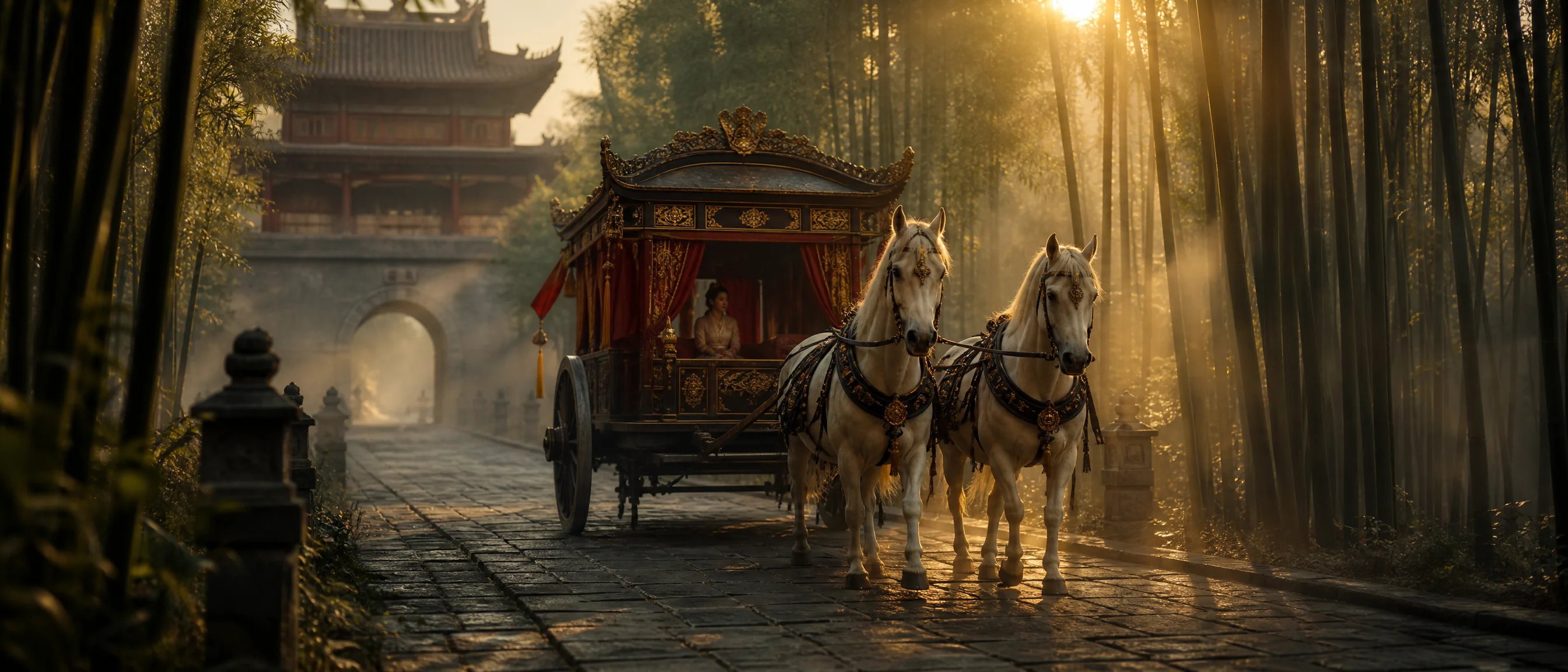 古风马车短片精彩画面‌
